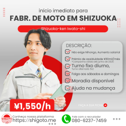 Fabricação de moto em Shizuoka