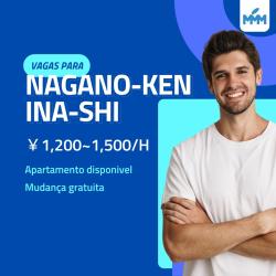 VAGAS PARA NAGANO-KEN INA-SHI