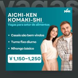 VAGAS PARA AICHI-KEN KOMAKI-SHI