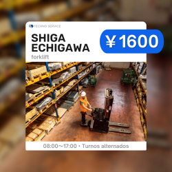 Shiga Echigawa Motorista de Forklift