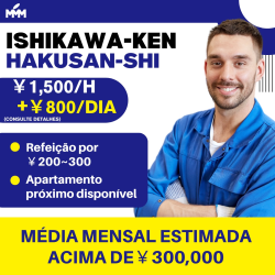 VAGAS PARA ISHIKAWA-KEN HAKUSAN-SHI